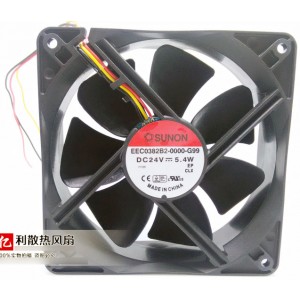SUNON EEC0382B2-0000-G99 24V 5.4W 3wires Cooling Fan