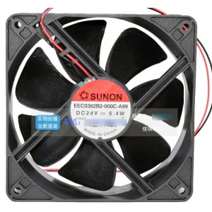 SUNON EEC0382B2-000C-A99 24V 5.4W 2wires Cooling Fan