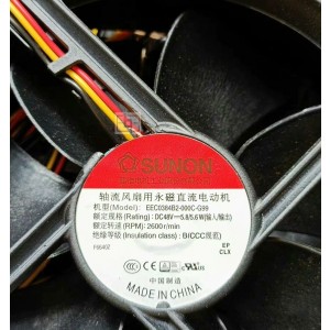 Sunon EEC0384B2-000C-G99 48V 5.8/5.6W 3wires Cooling Fan 