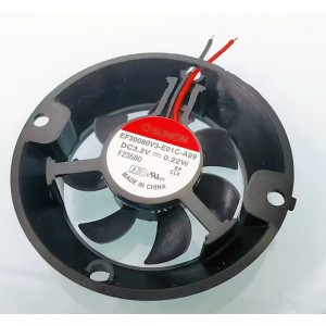 SUNON EF30080V3-E01C-A99 3.2V 0.22W 2wires Cooling Fan