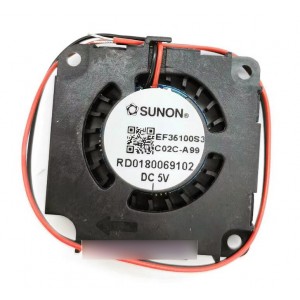 SUNON EF35100S3-C02C-A99 5V 2wires Cooling Fan