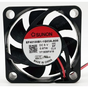 SUNON MF40100V1-10000-A99 EF40100B1-1Q03A-A99 5V 0.83W 2wires Cooling Fan