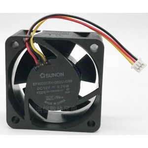 SUNON EF40201BX-Q02U-G99 12V 0.78W 3wires Cooling Fan 