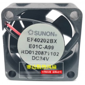 SUNON EF40202BXE01C-A99 24V 2wires Cooling Fan