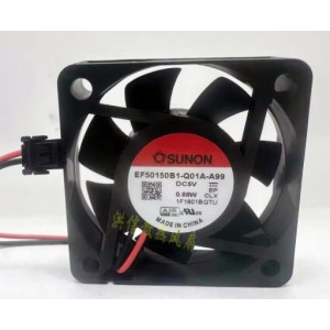 SUNON EF50150B1-Q01A-A99 5V 0.88W 2wires Cooling Fan 