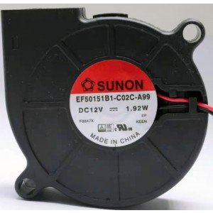 SUNON EF50151B1-C02C-A99 12V 1.92W 2wires Cooling Fan