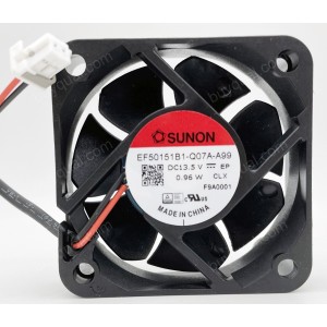 SUNON EF50151B1-Q07A-A99 13.5V 0.96W 2wires Cooling Fan