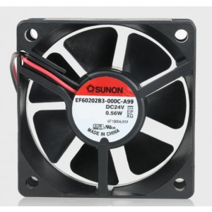 SUNON EF60202B3-000C-A99 24V 0.56W 2wires Cooling Fan