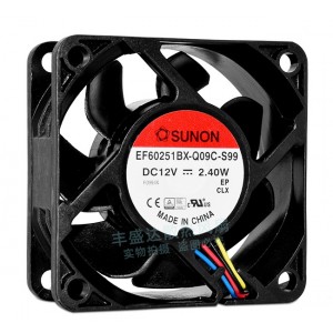 SUNON EF60251BX-Q09C-S99 12V 2.4W 4wires Cooling Fan
