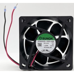 SUNON EF60252S1-1000U-A99 24V 1.25W 2wires Cooling Fan