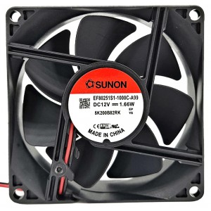 SUNON EF80251S1-1000C-A99 12V 1.66W 2wires Cooling Fan 
