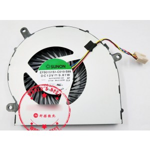 SUNON EFB0151S1-C010-S99 12V 9.81W 4wires Cooling Fan 