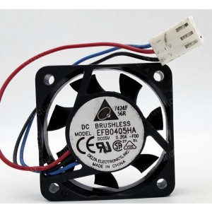 DELTA EFB0405HA 5V 0.2A 2wires 3wires Cooling Fan