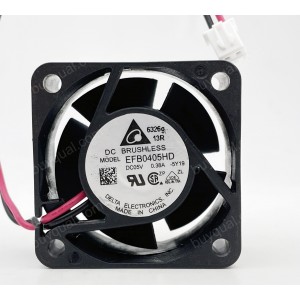 DELTA EFB0405HD 5V 0.38A 2wires Cooling Fan
