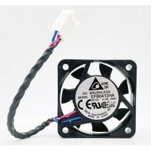 Delta EFB0412HA 12V 0.12A 3wires Cooling Fan 