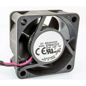 DELTA EFB0412LD 12V 0.08A 2wires Cooling Fan