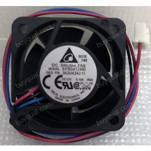 DELTA EFB0412MD EFB0412MD-R00 12V 0.1A 2wire 3wires Cooling Fan