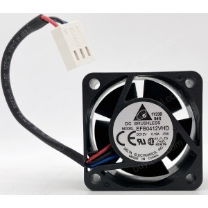 DELTA EFB0412VHD -R00 -F00 12V 0.18A 2wires 3wires Cooling Fan