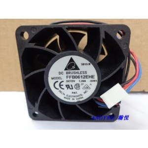 Delta EFB0612EHE 12V 1.2A 3wires Cooling Fan