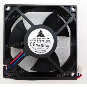 DELTA EFB0812EH -F00 -R00 12V 0.42A 3wires Cooling Fan
