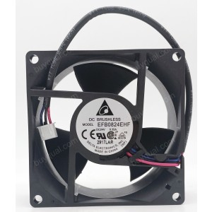 DELTA EFB0824EHF 24V 0.35A 3wires 2wires Cooling Fan