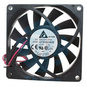 DELTA EFB0824MB 24V 0.14A 2wires Cooling Fan 