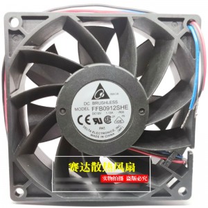 DELTA EFB0912SHE 12V 1.13A 3wires Cooling Fan 