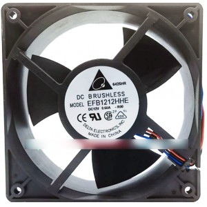 Delta EFB1212HHE EFB1212HHE-R00 12V 0.6A 3wires Cooling Fan