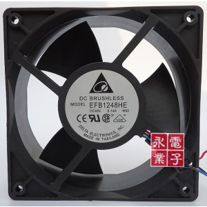 Delta EFB1248HE 48V 0.14A 2wires Cooling Fan