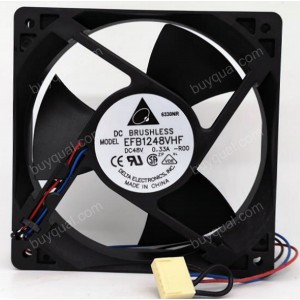 Delta EFB1248VHF EFB1248VHF-R00 48V 0.33A 3wires 4wires Cooling Fan