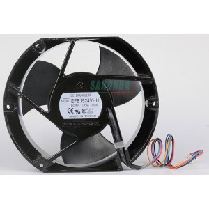 DELTA EFB1524VHH 24V 1.7A 4wires Cooling Fan - Original New