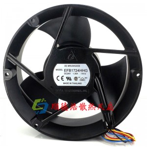 Delta EFB1724HHG 24V 1.30A 3wires 4wires Cooling Fan - Picture need