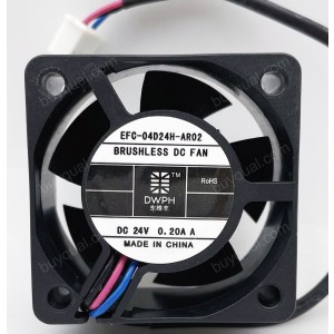 DWPH EFC-04D24H-AR02 24V 0.20A 3wires Cooling Fan