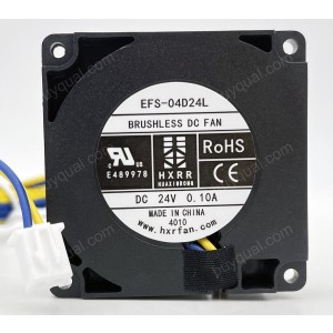 HXRR EFC-04D24L 24V 0.10A 2wires Cooling Fan 