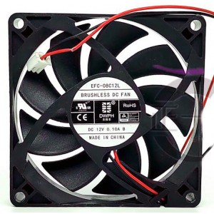 DWPH EFC-08C12L 12V 0.10A 2wires Cooling Fan