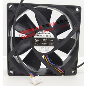 DWPH EFC-09E12H--EP01 12V 0.28A 2wires Cooling Fan 