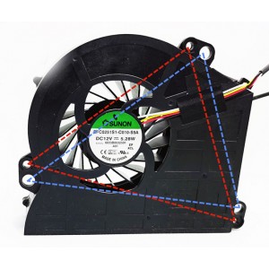 SUNON EFC0251S1-C010-S9A 12V 5.28W 4wires Cooling Fan