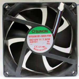 SUNON EFE0381B1-Q020-F9B 12V 7.92W 4wires Cooling Fan