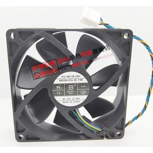 DWPH EFH-09E12D-EP01 12V 0.55A 4wires Cooling Fan