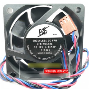 EVERCOOL EFS-06E12L EFS06E12L 12V 0.11A 3wires Cooling Fan 