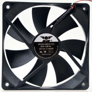 DWPH EFS-12E12L 12V 0.16A 2wires Cooling Fan 