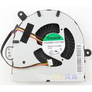 SUNON EG50060S1-C010-S99 5V 2.00W 4wires Cooling Fan