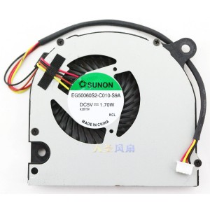 SUNON EG50060S2-C010-S9A 5V 1.70W 4wires Cooling Fan