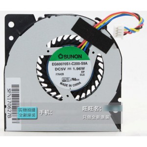 Sunon EG60070S1-C200-S9A 5V 1.96W 4wires Cooling Fan 
