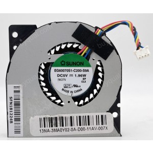 Sunon EG60070S1-C200-S9A 5V 1.96W 4wires Cooling Fan 