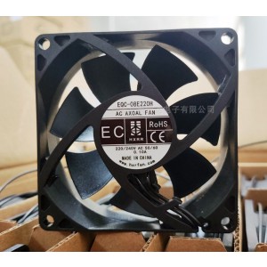 HXRR EQC-08E220H 220-240V 0.10A 2wires Cooling Fan 