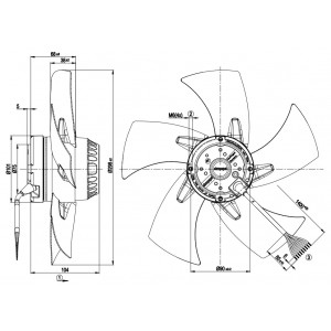 Ebmpapst A2D300-AP02-72 230/400V 0.62/0.48A 210/300W Cooling Fan