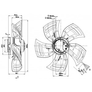 Ebmpapst A3G300-AL11-01 230V 1A 120W Cooling Fan