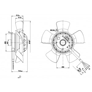 Ebmpapst A4D200-AA36-17 480V 0.08A 21W Cooling Fan