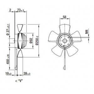 Ebmpapst A4D250-AA04-01 230-400V 0.16-0.08A 30-35W Cooling Fan